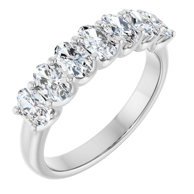 14K White Gold 1 1/3 CTW Lab-Grown Diamond Anniversary Band