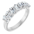 14K White 1 1/3 CTW Lab-Grown Diamond Anniversary Band