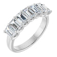 14K White Gold 2 1/6 CTW Lab-Grown Diamond Anniversary Band
