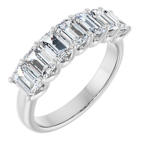14K White Gold 2 1/6 CTW Lab-Grown Diamond Anniversary Band