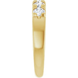14K Yellow 3/4 CTW Lab-Grown Diamond French-Set Anniversary Band