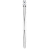 14K White Gold 1/10 CTW Natural Diamond Anniversary Band
