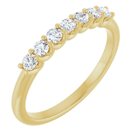 14K Yellow Gold 1/3 CTW Lab-Grown Diamond Anniversary Band