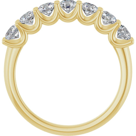 14K Yellow Gold 1 CTW Lab-Grown Diamond Anniversary Band