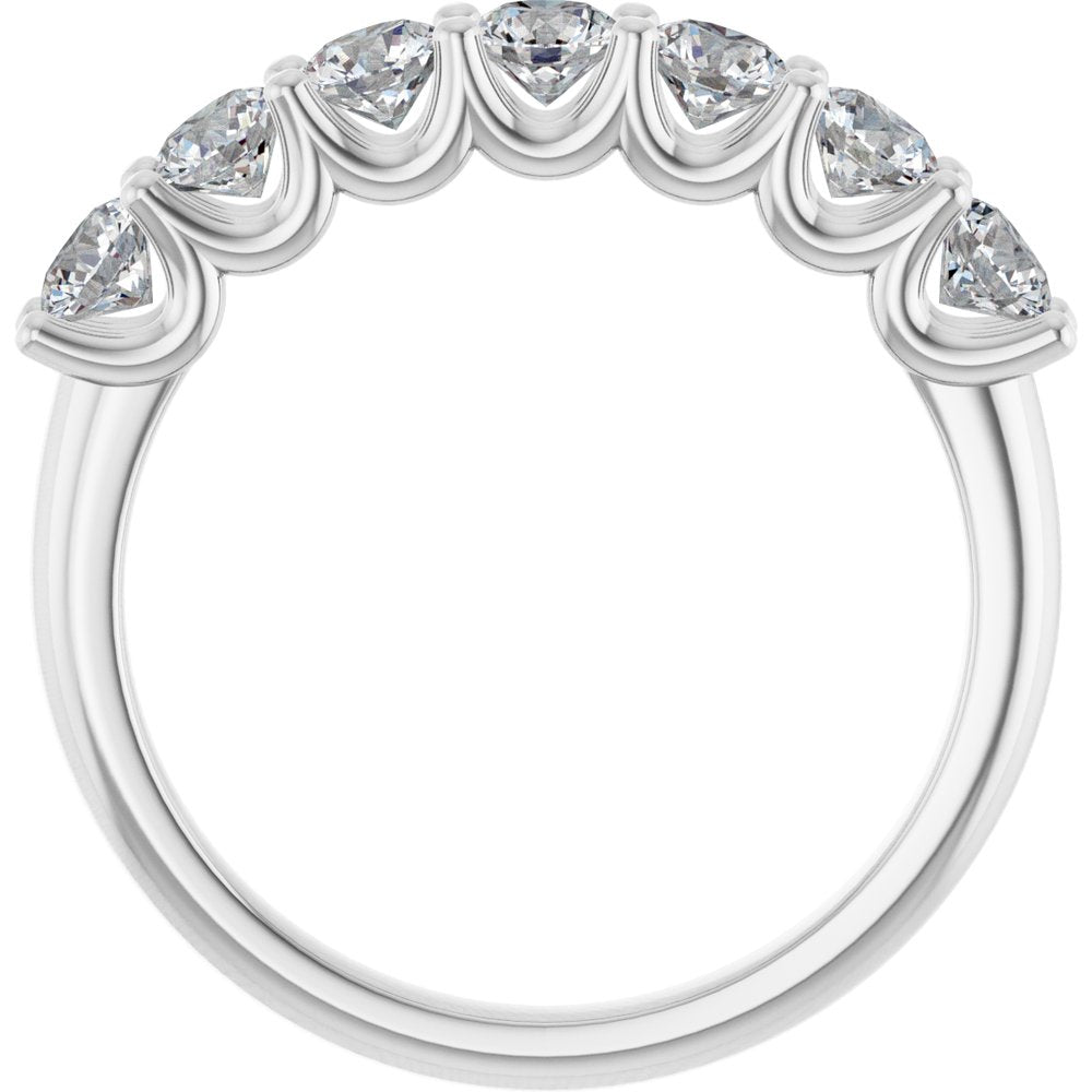 Platinum 1 CTW Lab-Grown Diamond Anniversary Band