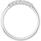 14K White Gold 1/10 CTW Natural Diamond Anniversary Band