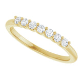 14K Yellow 1/5 CTW Natural Diamond Anniversary Band