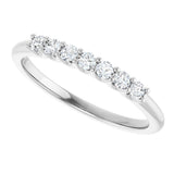 14K White Gold 1/5 CTW Lab-Grown Diamond Anniversary Band