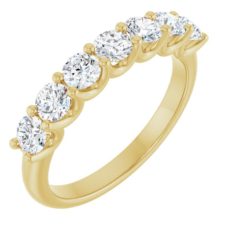 14K Yellow Gold 1 CTW Lab-Grown Diamond Anniversary Band