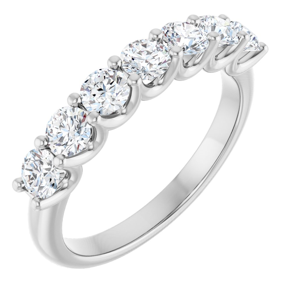 Platinum 1 CTW Lab-Grown Diamond Anniversary Band