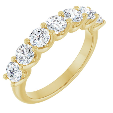 14K Yellow Gold 1 1/3 CTW Lab-Grown Diamond Anniversary Band