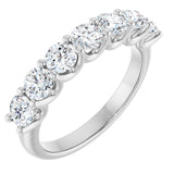 14K White 1 1/3 CTW Lab-Grown Diamond Anniversary Band