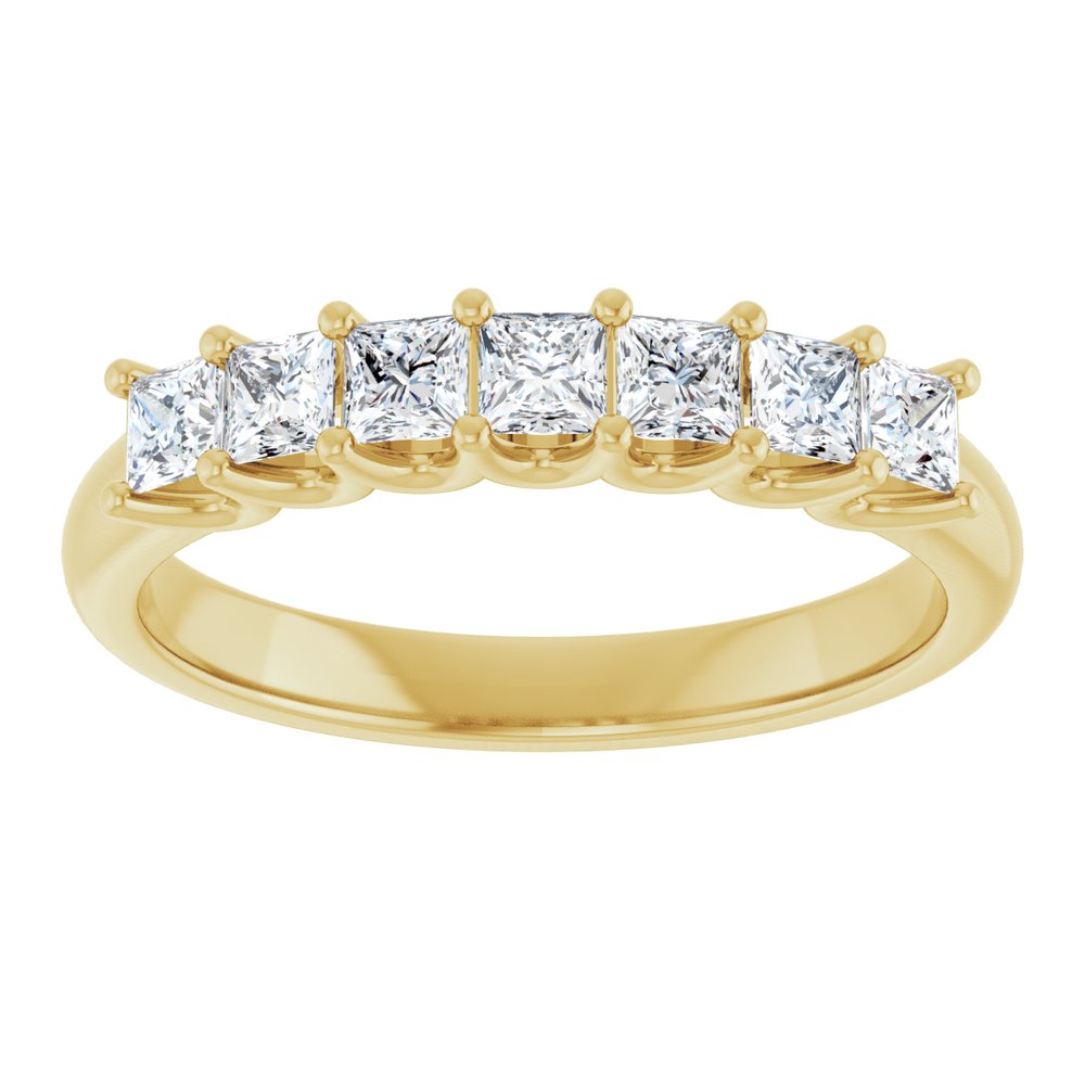 14K Yellow 5/8 CTW Natural Diamond Anniversary Band