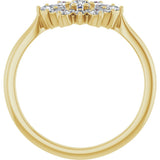 14K Yellow Gold 1/2 CTW Natural Diamond Vintage-Inspired Ring