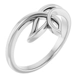 14K White Freeform Ring