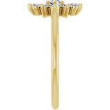 14K Yellow Gold 1/2 CTW Natural Diamond Vintage-Inspired Ring