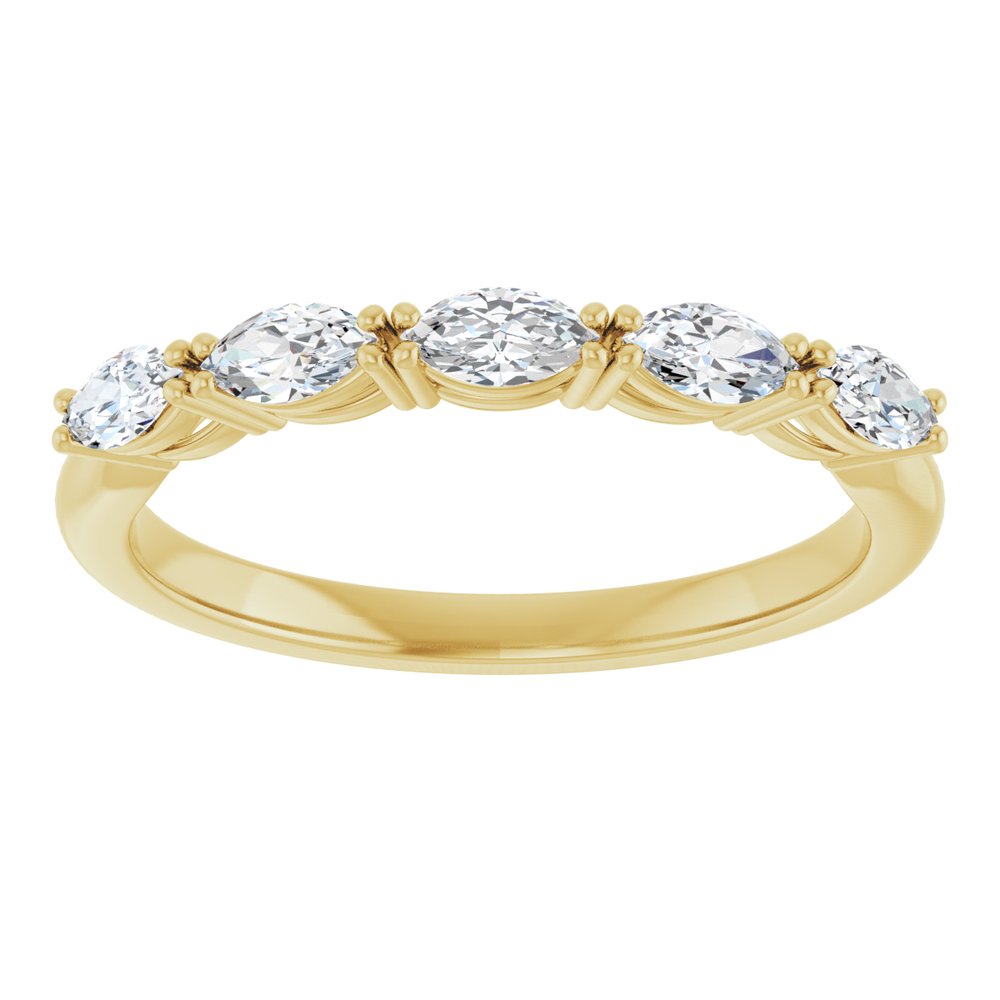 14K Yellow Gold 1/2 CTW Natural Diamond Anniversary Band