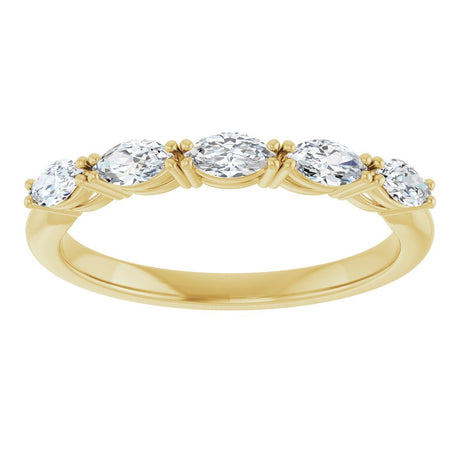 14K Yellow Gold 1/2 CTW Natural Diamond Anniversary Band