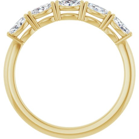 14K Yellow Gold 1/2 CTW Natural Diamond Anniversary Band