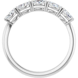 14K White 1/2 CTW Natural Diamond Anniversary Band