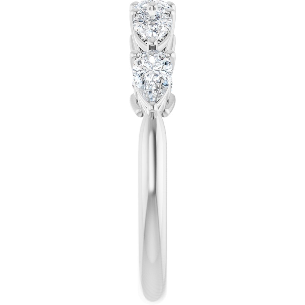 14K White Gold 1 CTW Natural Diamond Anniversary Band