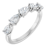 14K White Gold 1 CTW Natural Diamond Anniversary Band