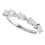 14K White Gold 1 CTW Natural Diamond Anniversary Band