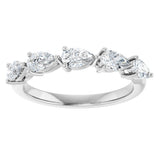 14K White Gold 1 CTW Natural Diamond Anniversary Band