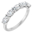 14K White Gold 9/10 CTW Lab-Grown Diamond Anniversary Band