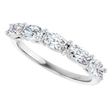 14K White Gold 9/10 CTW Lab-Grown Diamond Anniversary Band