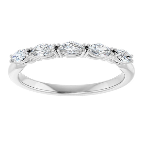 14K White Gold 1/3 CTW Natural Diamond Anniversary Band