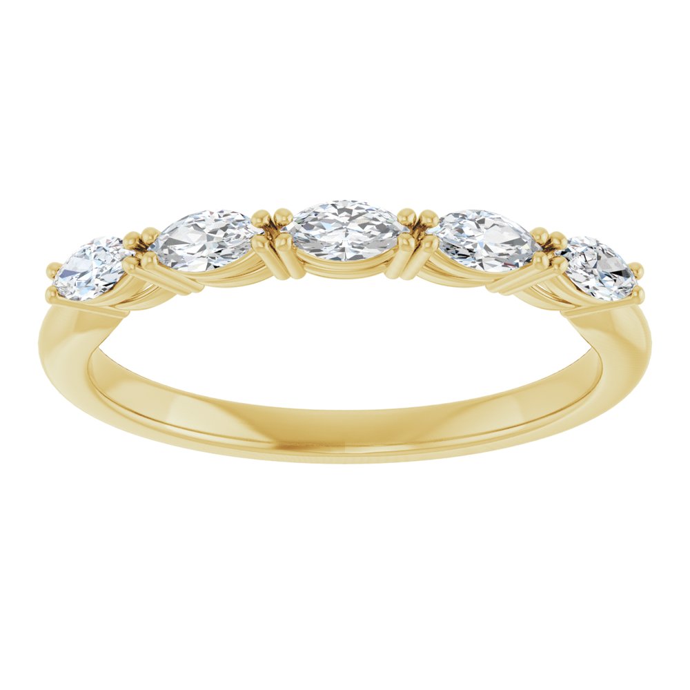 14K Yellow Gold 1/3 CTW Lab-Grown Diamond Anniversary Band
