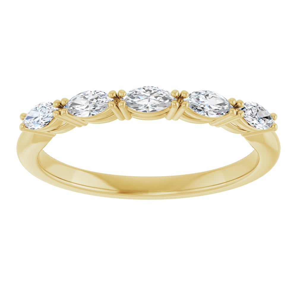 14K Yellow 1/3 CTW Lab-Grown Diamond Anniversary Band