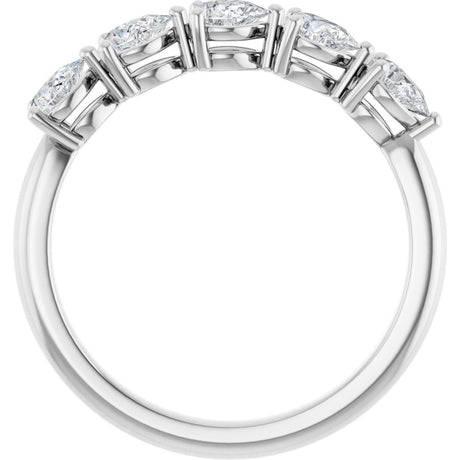 14K White Gold 5/8 CTW Lab-Grown Diamond Anniversary Band