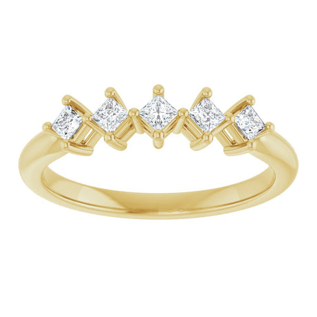 14K Yellow 1/2 CTW Natural Diamond Anniversary Band
