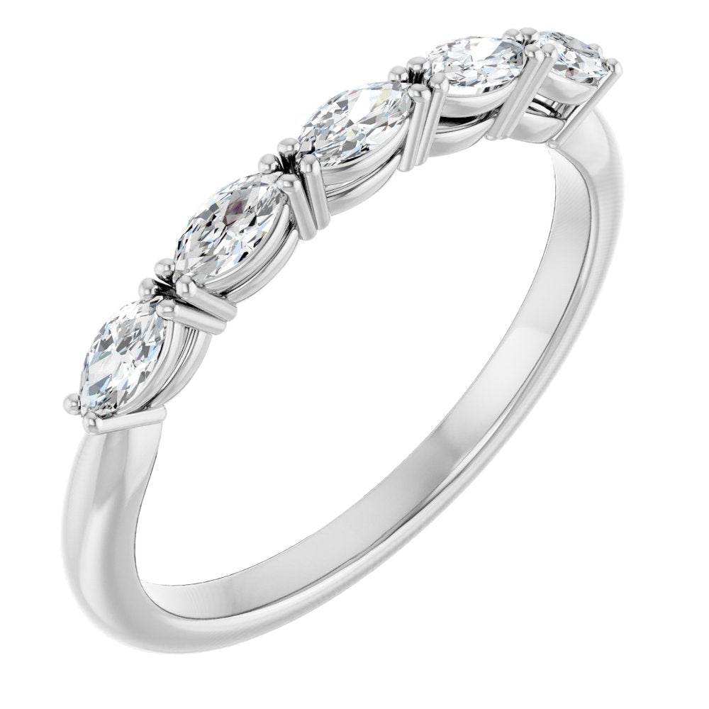 14K White Gold 1/3 CTW Lab-Grown Diamond Anniversary Band
