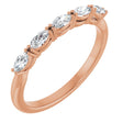 14K Rose 1/3 CTW Natural Diamond Anniversary Band