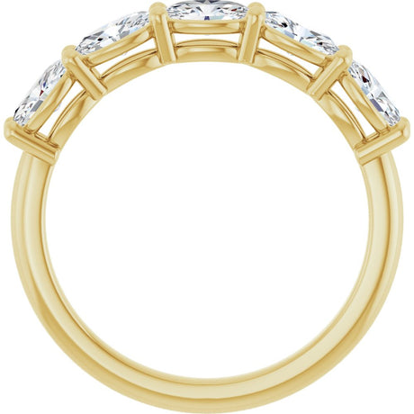 14K Yellow Gold 9/10 CTW Lab-Grown Diamond Anniversary Band