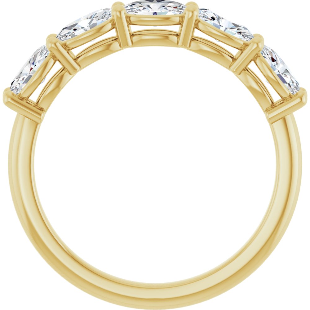 14K Yellow Gold 9/10 CTW Lab-Grown Diamond Anniversary Band