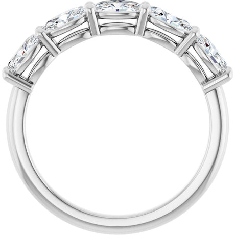 14K White Gold 9/10 CTW Lab-Grown Diamond Anniversary Band