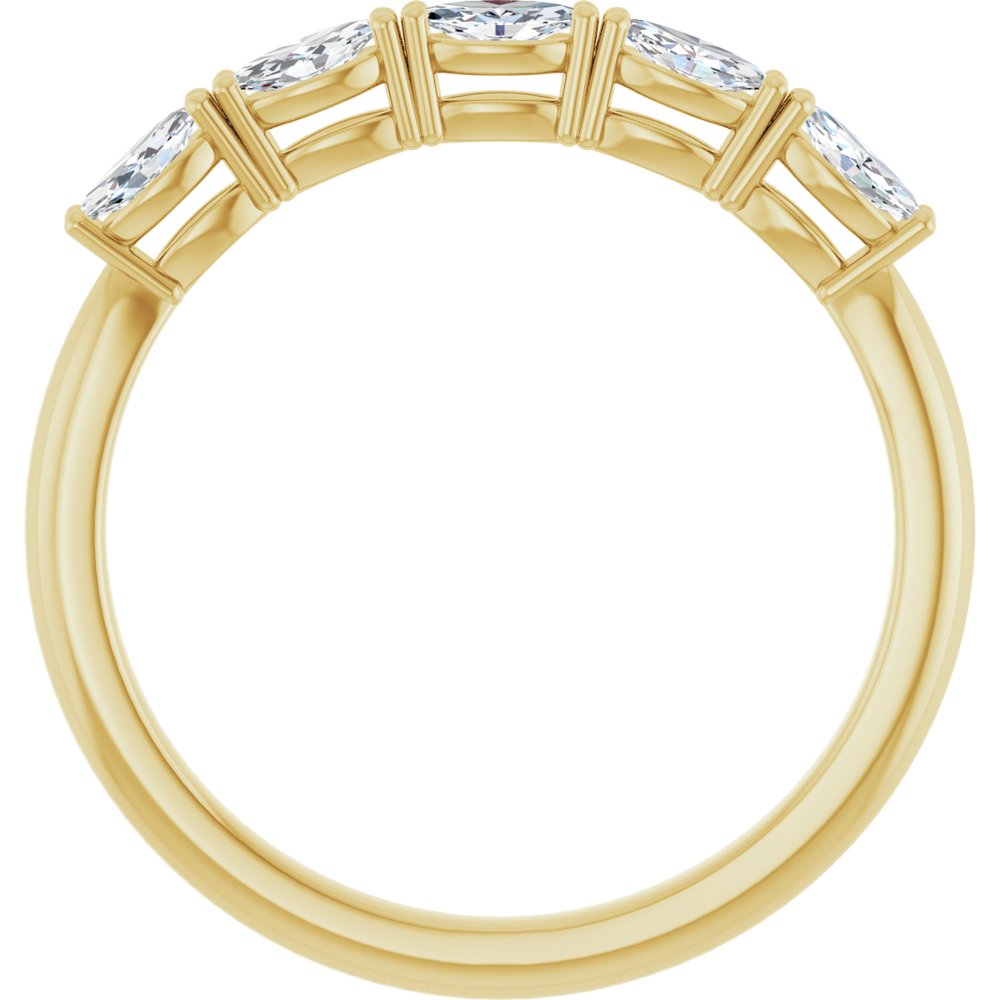 14K Yellow 1/3 CTW Lab-Grown Diamond Anniversary Band