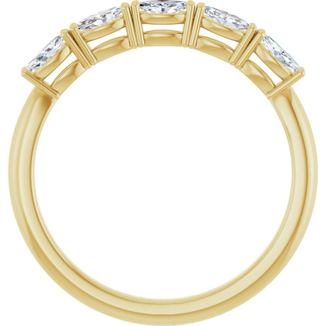 14K Yellow Gold 1/3 CTW Natural Diamond Anniversary Band