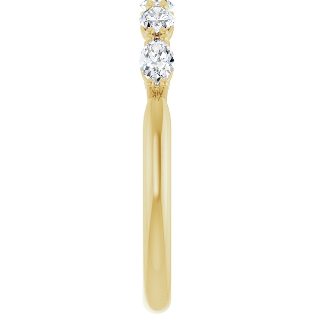 14K Yellow Gold 1/2 CTW Lab-Grown Diamond Anniversary Band