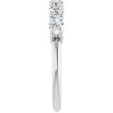 14K White Gold 9/10 CTW Lab-Grown Diamond Anniversary Band