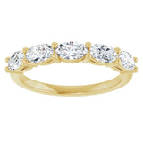 14K Yellow Gold 1 1/8 CTW Natural Diamond Annniversary Band