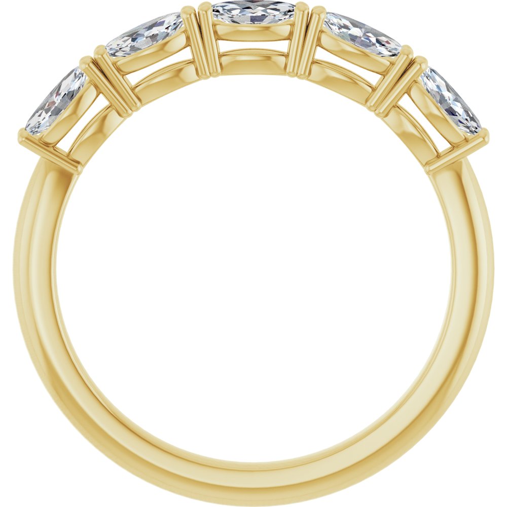 14K Yellow Gold 1/2 CTW Lab-Grown Diamond Anniversary Band
