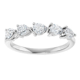 14K White Gold 3/4 CTW Lab-Grown Diamond Anniversary Band
