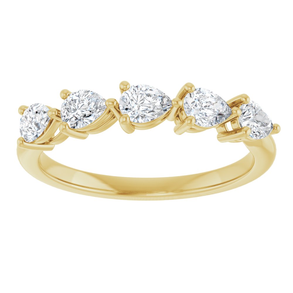 14K Yellow Gold 5/8 CTW Lab-Grown Diamond Anniversary Band