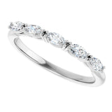 14K White 1/3 CTW Lab-Grown Diamond Anniversary Band