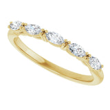 14K Yellow 1/3 CTW Lab-Grown Diamond Anniversary Band